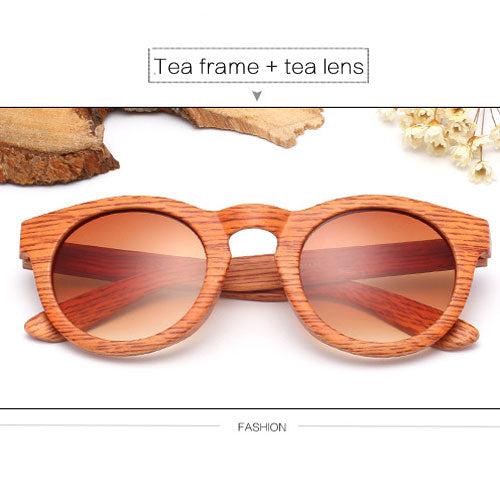 Vintage Wood Style Sunglasses