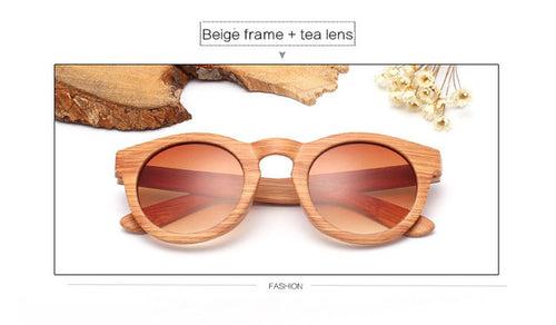 Vintage Wood Style Sunglasses