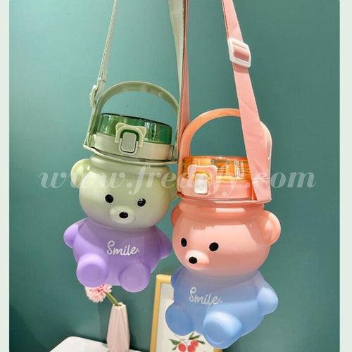 Colorful Teddy Bear Bottle & Sipper