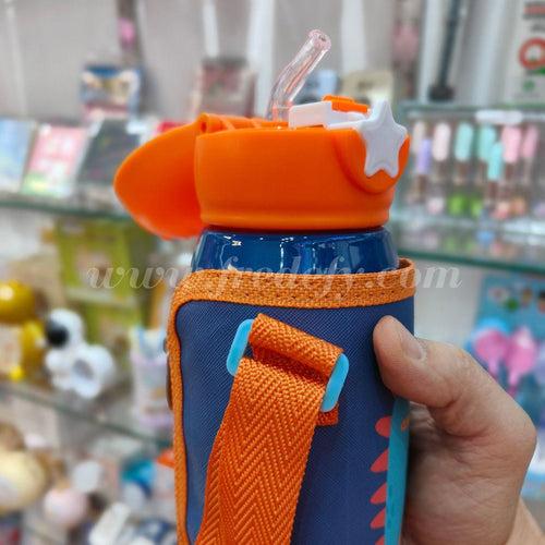 Insulated Steel Dino Sipper With Cover & Cap With Sling - 500 ml