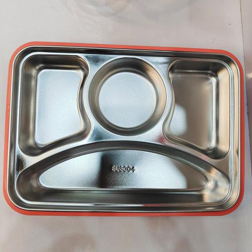 Stylish 4 Steel Compartment Lunch Box