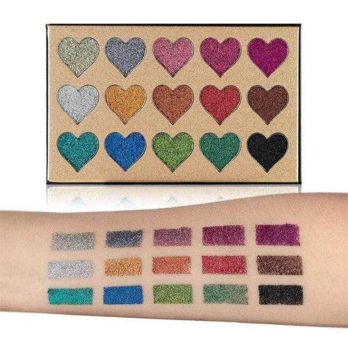 15 Colors Pressed Glitter Eyeshadow Palette