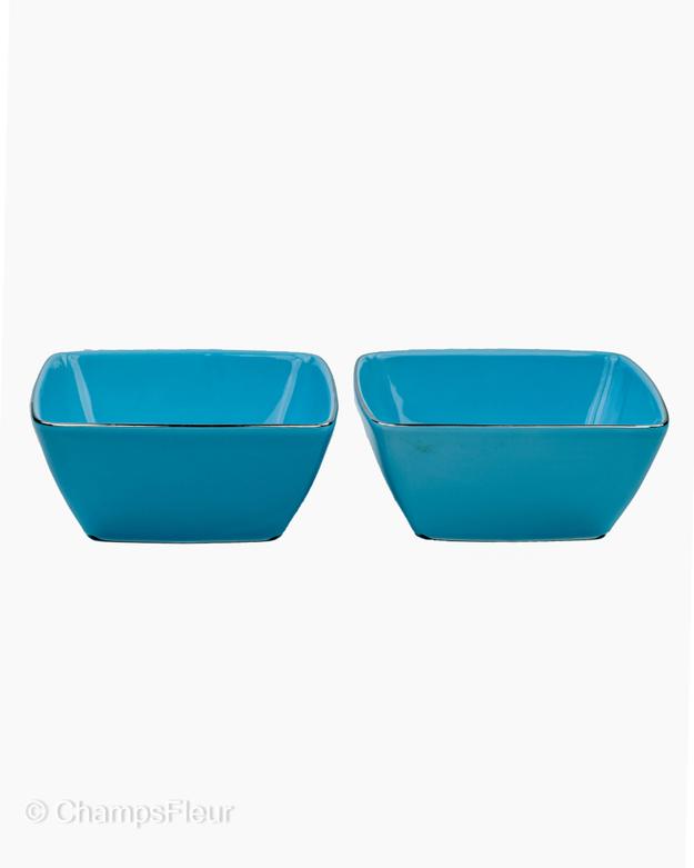 Blue Flower Vase Bowls(Set of 2)