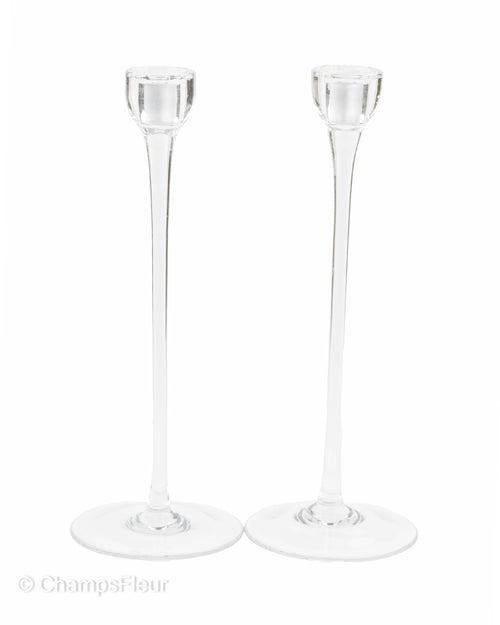 Glass Candle Stands(small)(Set of 2)