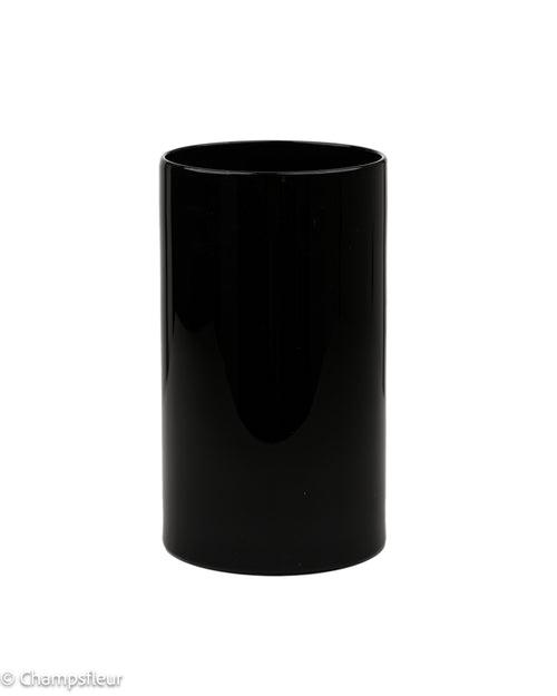 Cylindrical Black Vase-2