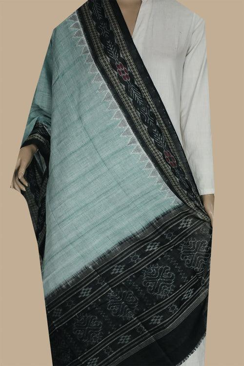 Greenish Grey Orissa Ikat Cotton Dupatta