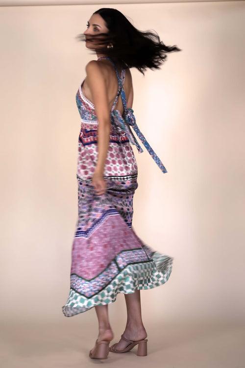 Habibi halter Maxi Dress