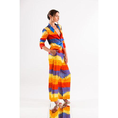 Anna Stripe Palazzo Trousers