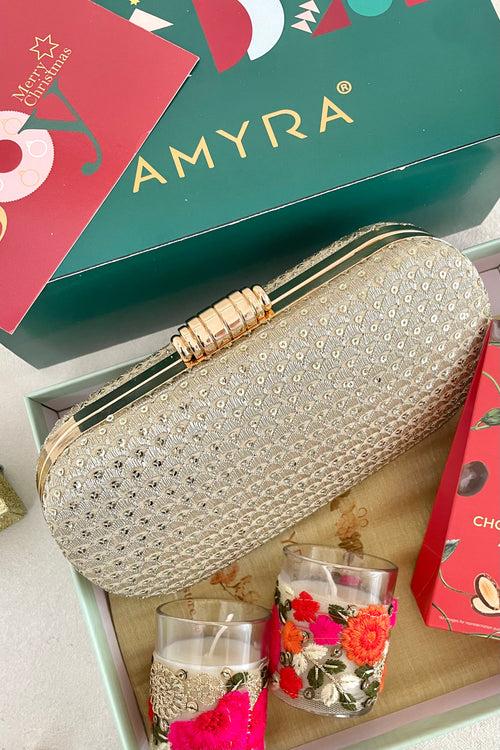 Christmas Hamper - Champagne Capsule clutch