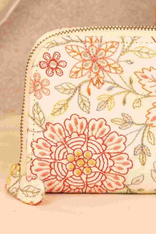 Ivy Floral Embroidered Wallet