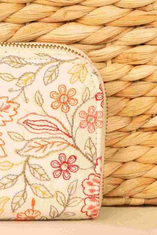 Ivy Floral Embroidered Wallet