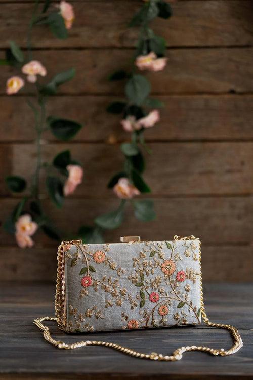 Floral Creeper Box Clutch Wedding Favors - Pastel Set of 10