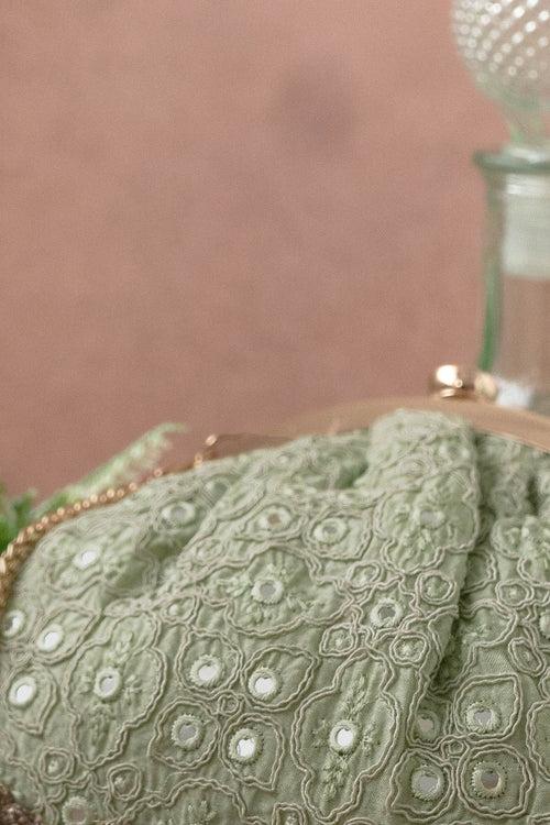 Monroe Vintage Purse - Pastel green