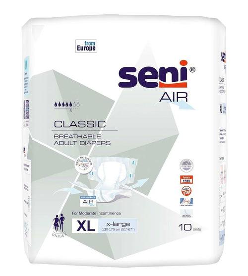 SENI Air Comfort Breathable Adult Diapers (Extra Large) 10 Piece