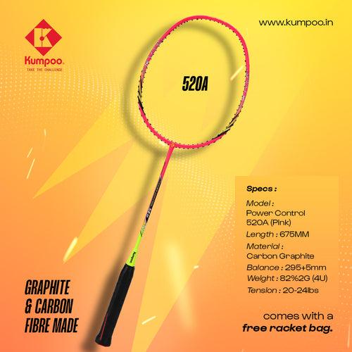 Kumpoo Power Control 520A Carbon Graphite Badminton Racket - Strung