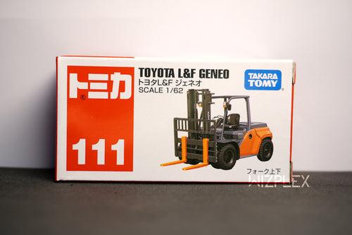 Tomica No.111 Toyota L&F Geneo Diecast Scale Model Collectible Car