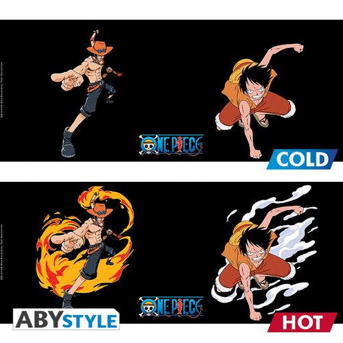 ONE PIECE Heat Change Mug Luffy & Ace King size by AbyStyle