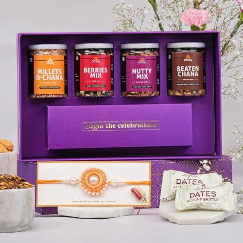 Healthy Indulgence Rakhi Gift Box