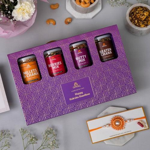 Healthy Indulgence Rakhi Gift Box