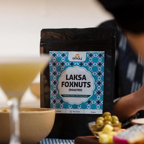 Laksa Foxnuts (Makhana) (Singapore special), 30g (Pack of 2)