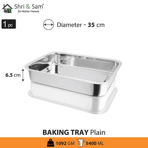 Stainless Steel Rectangular Baking Tray