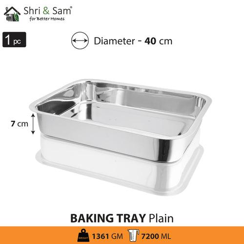 Stainless Steel Rectangular Baking Tray