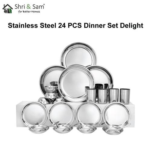 Stainless Steel 24 PCS Dinner set (4 People) Delight