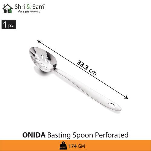 Stainless Steel Basting Spoon Slotted Onida