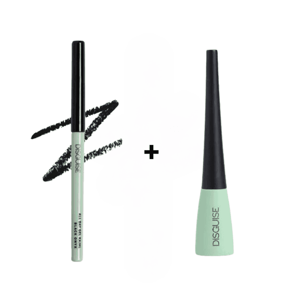 All Day Gel Kajal Black Onyx + Deep Black Eyeliner Combo