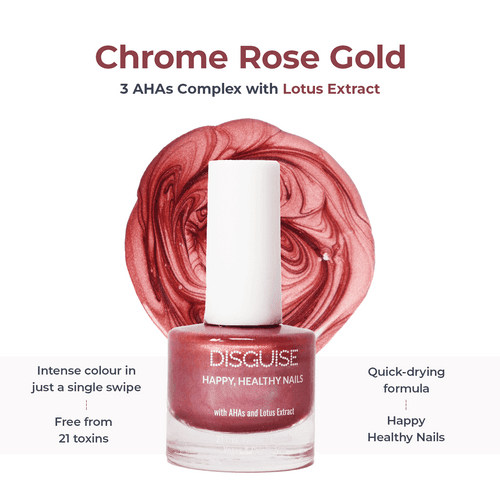 Happy Healthy Nail Polish Chrome Rose Gold 144