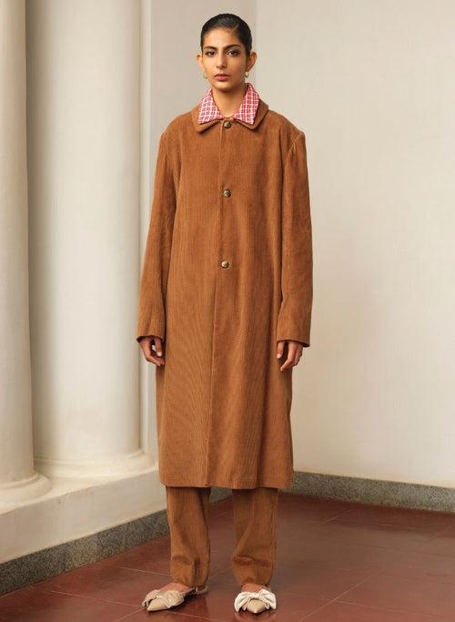 Corduroy Long Coat