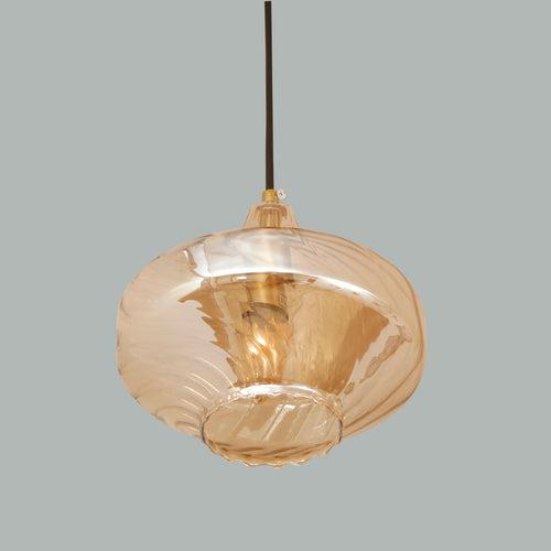 First Look Amber Pendant Light