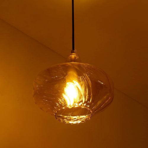 First Look Amber Pendant Light