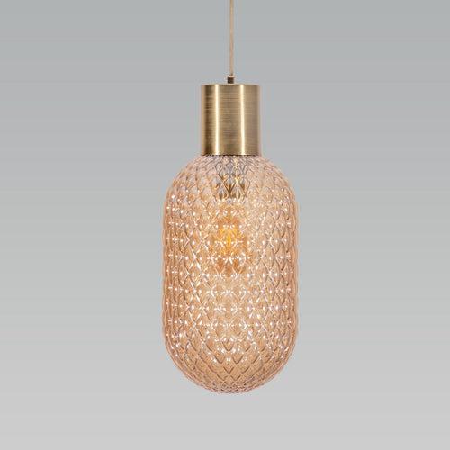 Hop Amber Pendant Light