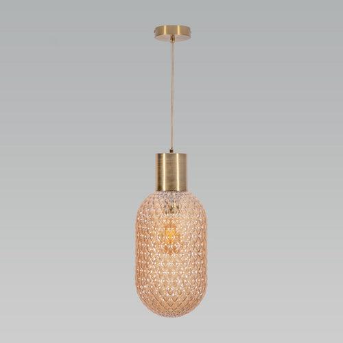 Hop Amber Pendant Light