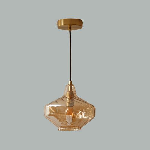 First Look Amber Pendant Light