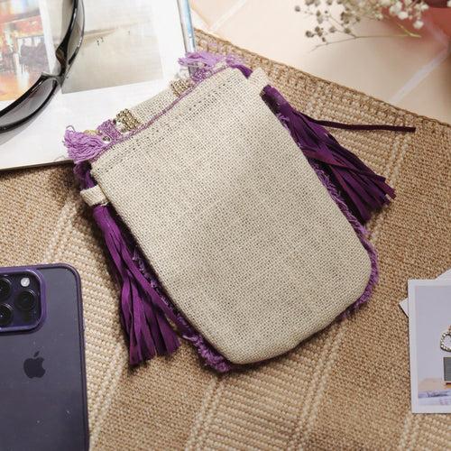 Purple Jute Mobile Sling