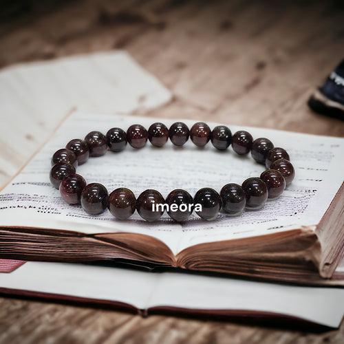 Certified Premium Quality Garnet 8mm Natural Stone Bracelet