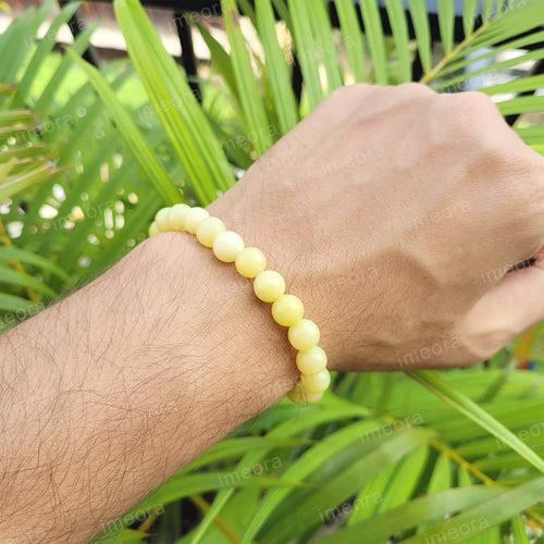 Certified Premium Serpentine 8mm Natural Stone Bracelet