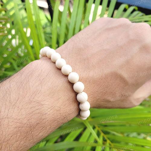 Certified River Stone 8mm Natural Stone Bracelet