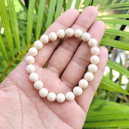 Certified River Stone 8mm Natural Stone Bracelet