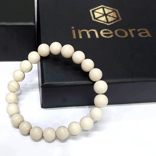 Certified River Stone 8mm Natural Stone Bracelet