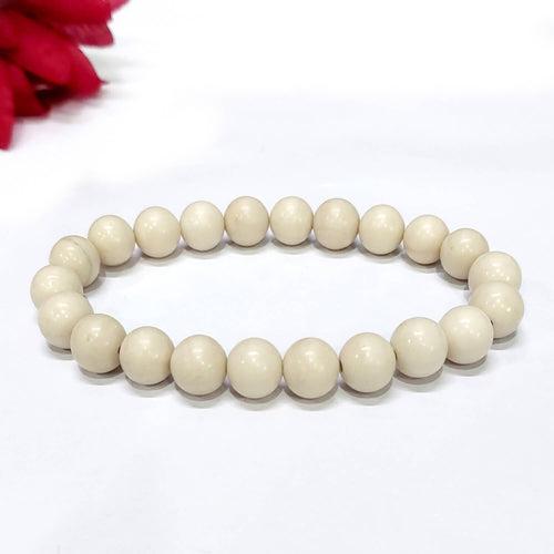 Certified River Stone 8mm Natural Stone Bracelet