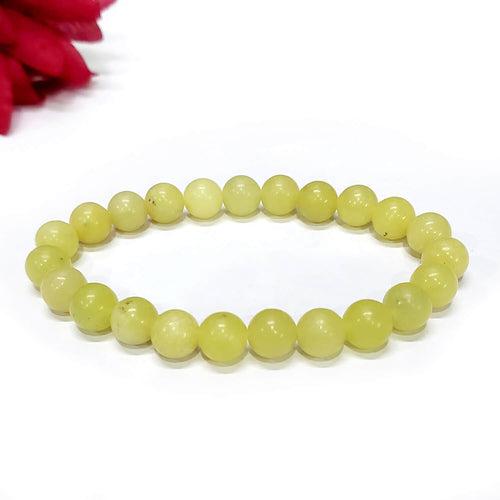 Certified Premium Serpentine 8mm Natural Stone Bracelet