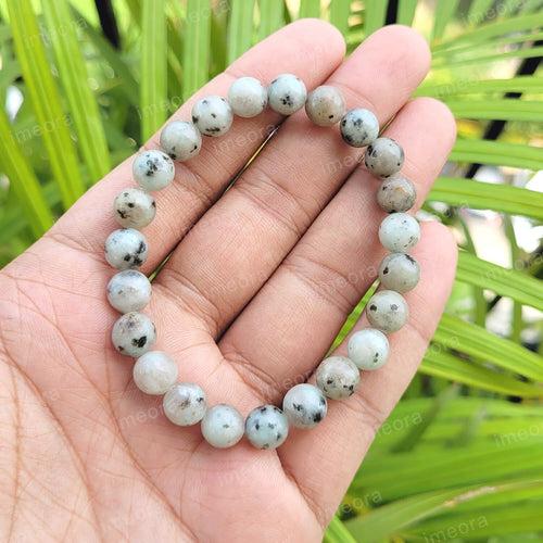 Certified Kiwi 8mm Natural Stone Bracelet