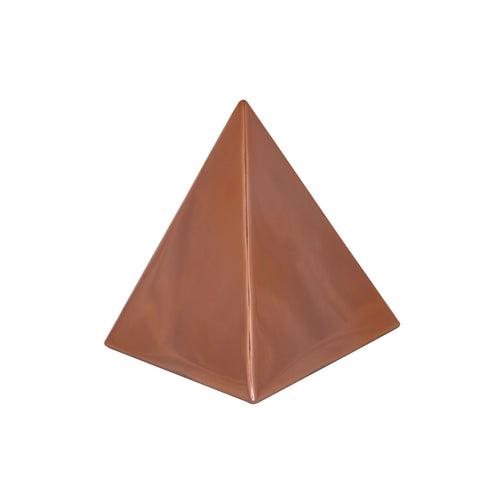 Pyramid Table Mirror Ornament in Gold or Rose Gold Finish