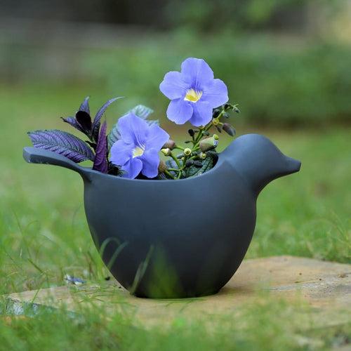 "Peace & Dove" Metal Table Top Planter in 2 Colours