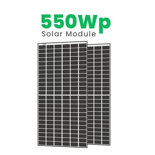 Loom Solar Mono Perc Harf Cut Shark 550 Watt, 144 Solar Cells PV Module