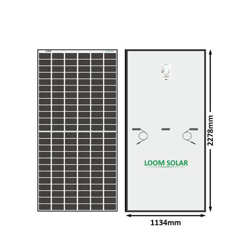 Loom Solar Mono Perc Harf Cut Shark 550 Watt, 144 Solar Cells PV Module