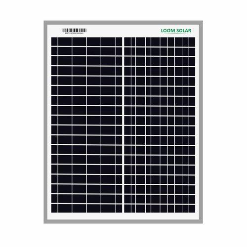 Loom Solar Panel 20 watt - 12 volt for Small Battery Charging